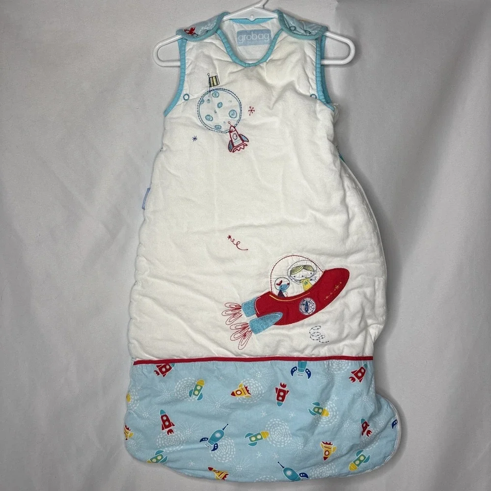 Grobag Baby Infant Sleep Bag 0–6 Months Sleeveless Rocket Themed‎ Sleep Sack